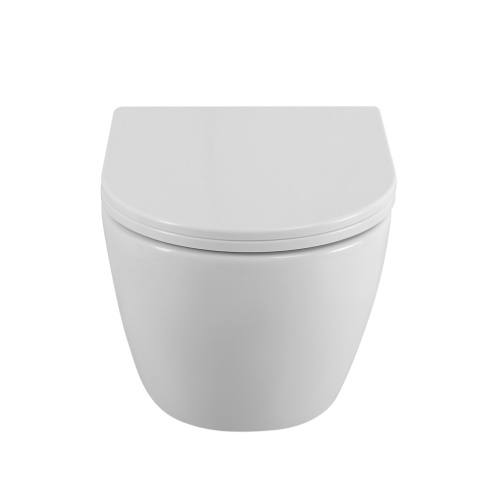 Унитаз подвесной BelBagno UNO BB3105CHR/SC белый с сиденьем микролифт безободковый каскадный смыв - фото 5