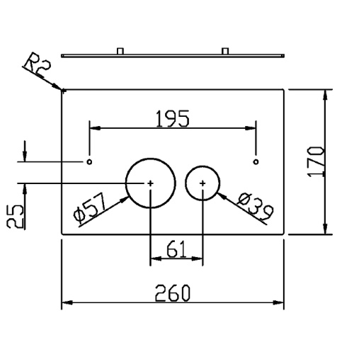 Клавиша смыва механическая Boheme 648-SGM цвет графит глянцевый - фото 2
