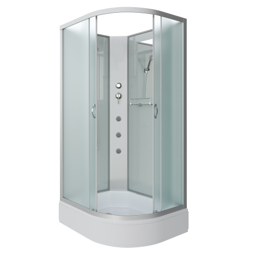 Душевая кабина Niagara Classic 339844LBKG 90х80 асимметричная без крыши ориентация левая