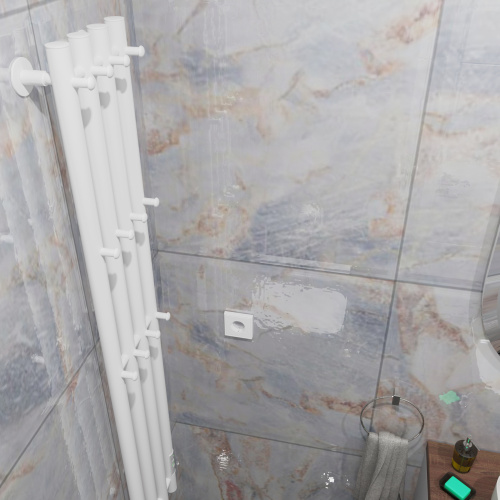 Полотенцесушитель Altasan АргоЛюкс АргоЛюкс12021БМ подвесной 21х120 электрический белый матовый - фото 3