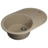 Кухонная мойка Uperwood Quartz Premium UPD-02 3910202105 75х50 цвет бежевый поверхность матовая