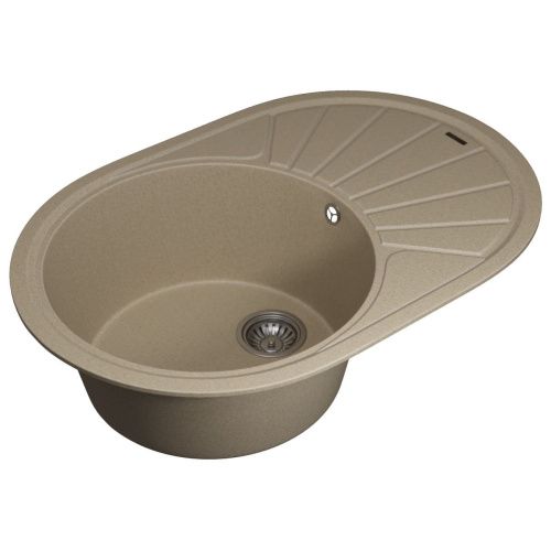 Кухонная мойка Uperwood Quartz Premium UPD-02 3910202105 75х50 цвет бежевый поверхность матовая - фото 2