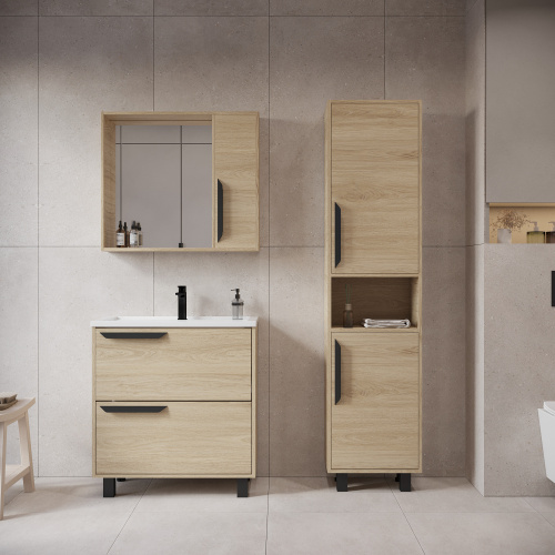 Шкаф-пенал Viant КЕЛЬН VKEL450SD-PEN 45х30х180 напольный цвет бежевый - фото 4