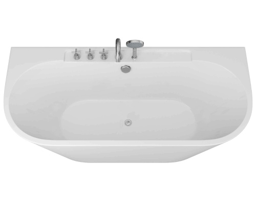 Ванна акриловая Grossman Cristal GR-17075-1 170х80 пристенная овальная с ножками