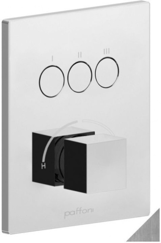 Смеситель для душа Paffoni Compact Box CPM519ST встраиваемый в стену сталь