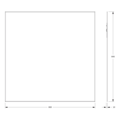 Зеркало в ванную Evoform Standard BY 0221 80х80 цвет хром - фото 2