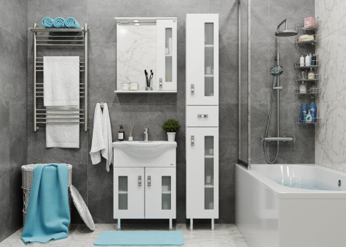 Тумба под раковину Onika Кристалл 106123 56х31х68 напольная - фото 2