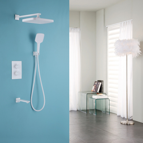 Душевая система ABBER AF8050W встраиваемая в стену с термостатом - фото 2