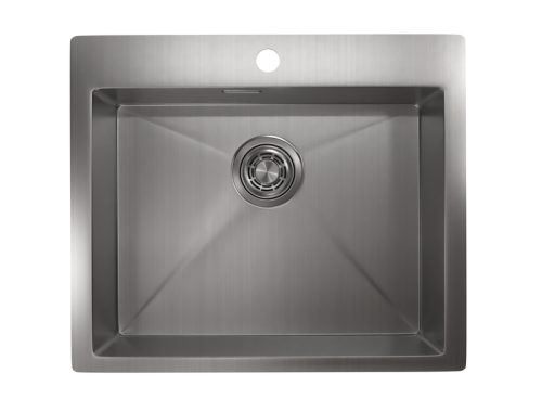 Кухонная мойка Granula 5951, СТАЛЬ САТИН 59х51 цвет сталь сатин поверхность матовая - фото 2