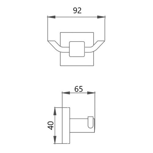 Крючок Maretti Umbria Black UMB53299 - фото 3