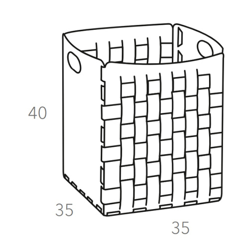 Корзина для белья ADJ Bottega 1047.03/01 - фото 2