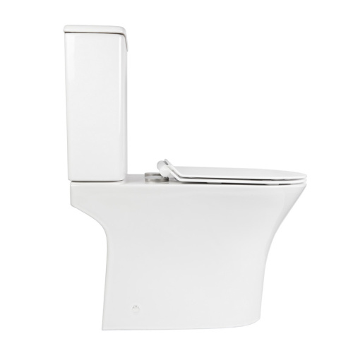 Унитаз напольный с бачком Bond Oval F06-00 белый с сиденьем безободковый душевой смыв - фото 3