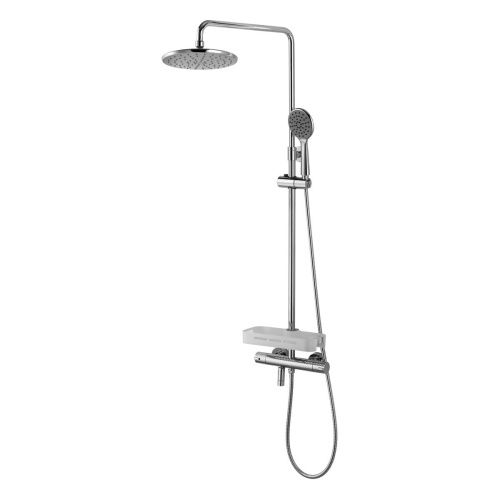Душевая стойка LeMark Tropic LM7010C настенная цвет хром с термостатом