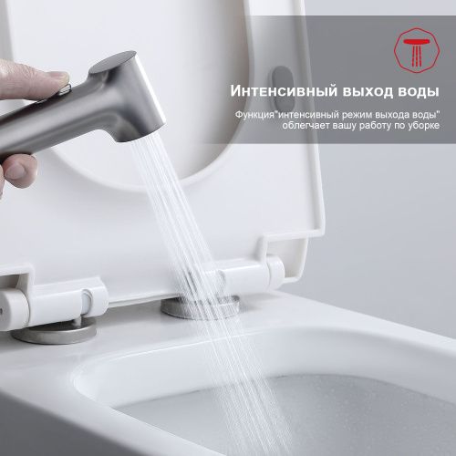 Гигиенический душ со смесителем Raglo R03.52.09 графит - фото 5