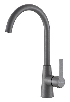 Смеситель для кухни Paulmark HOLSTEIN Ho212065-402 на раковину серый металлик