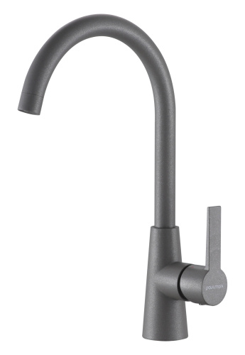 Смеситель для кухни Paulmark HOLSTEIN Ho212065-402 на раковину серый металлик