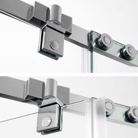 Душевой уголок Wasserkraft Leine 35P03 90х90 стекло прозрачное профиль хром без поддона