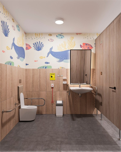 Поручень для раковины двухопорный 550мм для людей с ограниченными возможностями Dstrana  8071-550 - фото 4