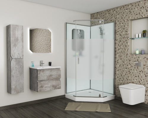 Душевая кабина Grossman Classic GR170D 100х100 трапеция без крыши ориентация универсальная - фото 2