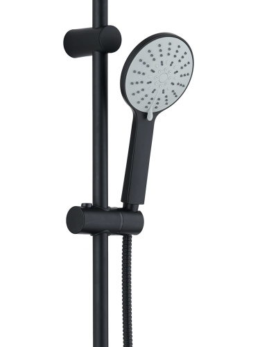 Душевая стойка Agger Breeze A0193544 настенная цвет черный - фото 4