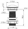 Донный клапан Santek Aqua 1WH501801 белый