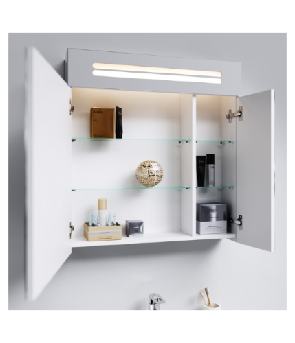 Зеркало-шкаф Aqwella Y Neo.04.06 60х15х76 подвесной цвет белый - фото 3