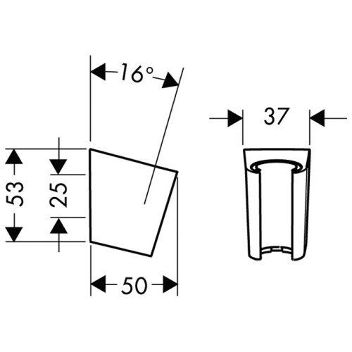 Держатель для душа Hansgrohe Porter 28331140 бронза - фото 2