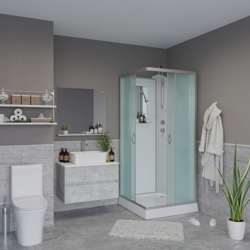 Душевая кабина Niagara Classic 11011423BKT 90х90 квадратная без крыши ориентация универсальная - фото 3