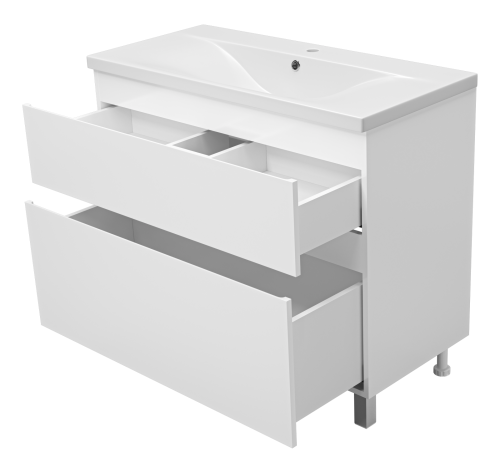 Тумба под раковину Misty Лаки П-Лак-01100-0112Я 100х46х12 напольная - фото 4