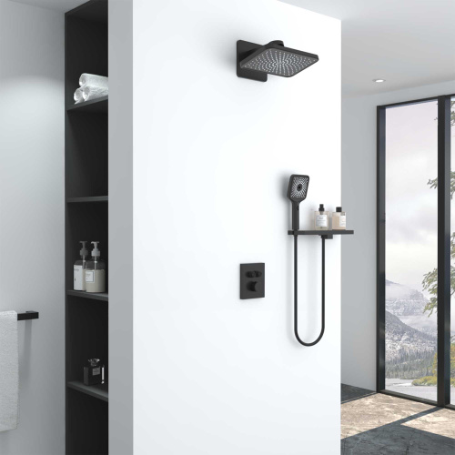 Душевая система Vincea Inspire VSFW-3I21MT4RMB встраиваемая в стену с термостатом