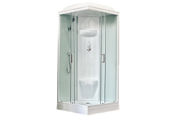 Душевая кабина Royal Bath НР RB80HP6-WT 80х80 квадратная с крышей ориентация универсальная