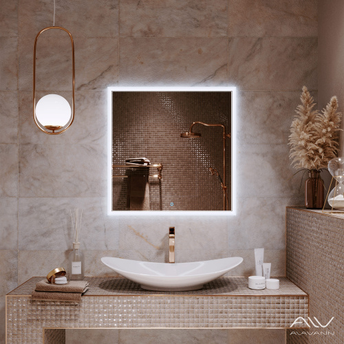 Зеркало в ванную Alavann Emma ALV0065001 80х80 цвет белый - фото 3