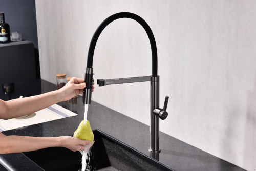 Смеситель для кухни Paulmark LEADER Le214101-GM на раковину беретта - фото 5