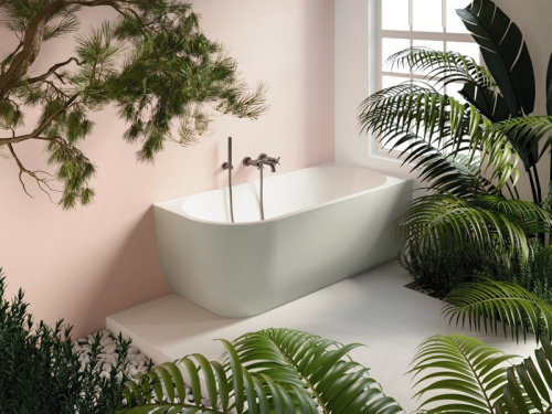 Ванна акриловая Gruppo Treesse CORA V057BO DX 170х75 угловая четверть круга - фото 2