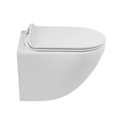 Чаша унитаза подвесная BelBagno AMANDA BB051CHR цвет белый без сиденья безободковая каскадный смыв - фото 4