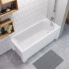 Ванна акриловая Timo MIKA MIKA1870-KT18S-SPV1505 180х70 пристенная прямоугольная с каркасом