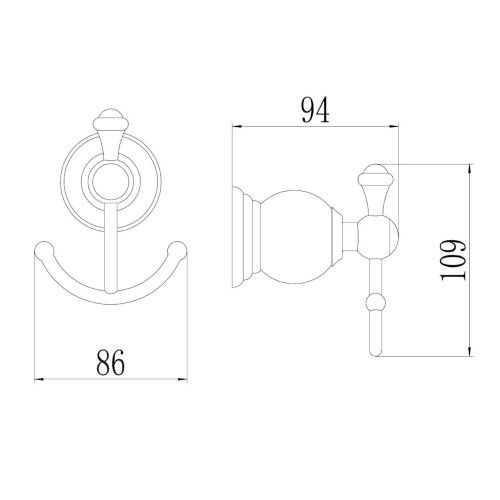 Крючок Savol S-005754B - фото 3