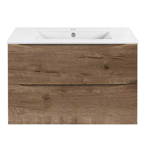 Тумба под раковину Vincea Mia Slim VMC-2MC800S1VO 80х39х50 подвесная цвет коричневый - фото 2