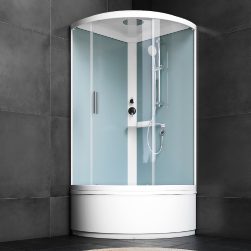 Душевая кабина Am.Pm X-Joy W88C-401A-090WT 100х100 четверть круга с крышей ориентация универсальная