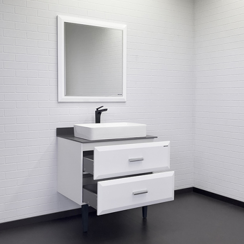 Тумба с раковиной Comforty Империя 00-00014817CF 80х52х89 напольная цвет белый - фото 5