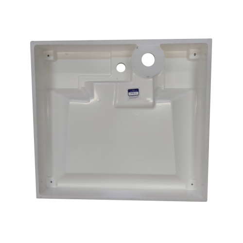 Раковина из искусственного мрамора Altasan VILORA UPP60VILORAs 60х55 над стиральной машиной цвет белый 1 отверстие под смеситель - фото 3