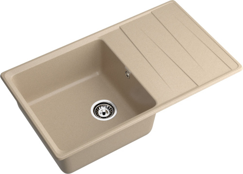 Кухонная мойка Granfest Level LV-860L песочный 86х50 цвет бежевый поверхность матовая - фото 2