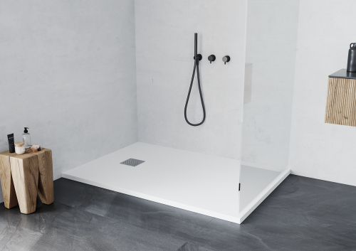 Душевой поддон Taliente PTA-ST-120Wstone 120х80 литьевой мрамор белый матовый без каркаса - фото 3