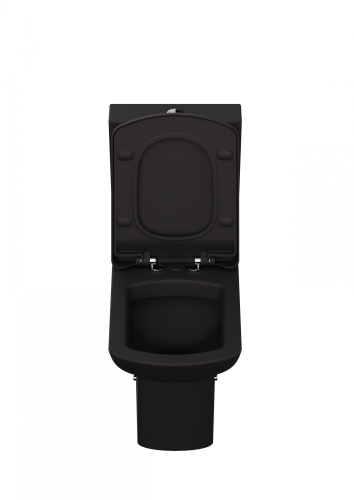 Чаша унитаза напольная Creavit Lara LR360-11SM00E-0000 цвет черный матовый без бачка без сиденья - фото 3
