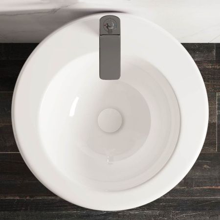 Раковина из сантехнического фарфора Ceramica Nova 850 CN1807 60х50 напольная цвет белый 1 отверстие под смеситель
