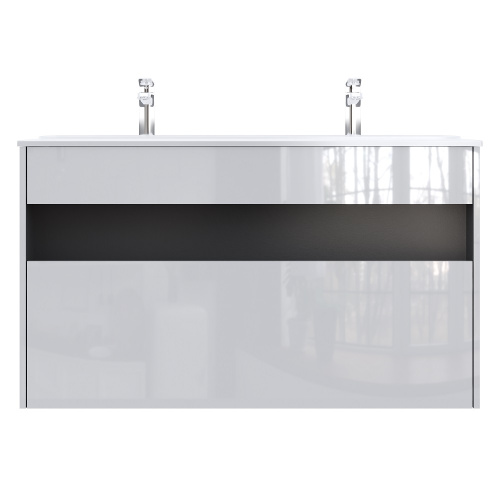 Тумба под раковину Am.Pm Func M8FFUX1201WG 121х49х70 подвесная цвет белый - фото 2