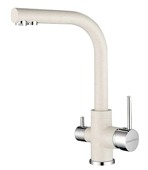 Смеситель для кухни Paulmark ESSEN Es213011-331 на раковину белый