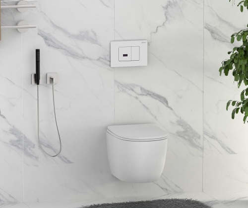 Клавиша смыва сенсорная Abber AC0122SMW цвет белый матовый - фото 3