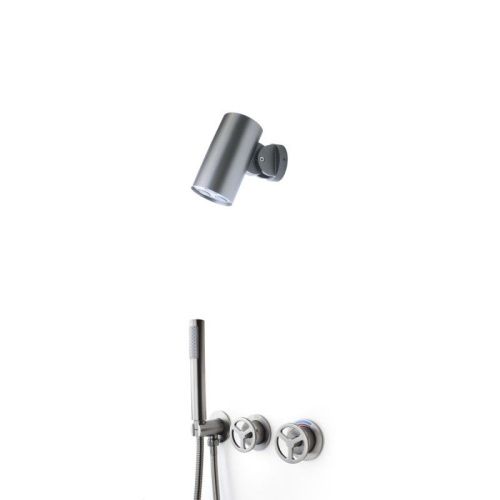 Душевая система Bronze de Luxe 5011GG-S встраиваемая в стену цвет графит - фото 2