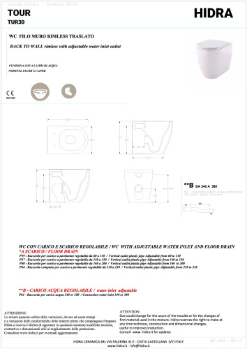 Чаша унитаза напольная Hidra Tour TUR30/026 цвет черный матовый без бачка без сиденья безободковый - фото 2